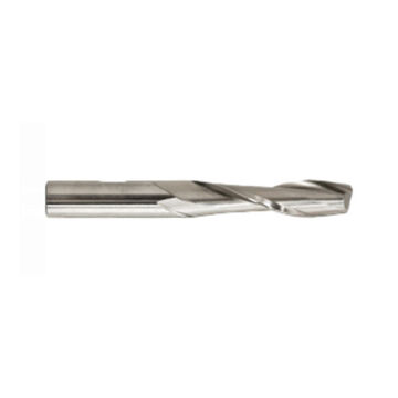 Long End Mill, High Speed Steel, Uncoated, 2-Flute, 3/8 in Shank, 1/4 in dia x 3-1/8 in lg, 1/Pack