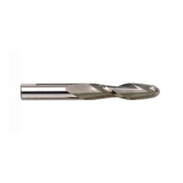 Ball Long End Mill, High Speed Steel, Tin Coated, 2-Flute, 3/4 in Shank, 3/4 in dia x 5-1/4 in lg, 1/Pack
