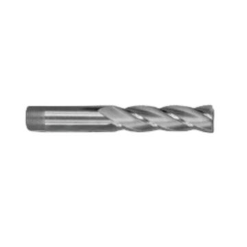 Long End Mill, High Speed Steel, Uncoated, 4-Flute, 3/8 in Shank, 3/8 in dia x 3-1/4 in lg, 1/Pack