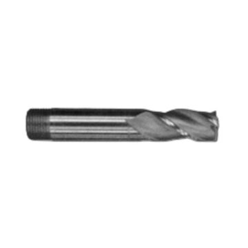 Long End Mill, Cobalt, Uncoated, 3-Flute, 1 in Shank, 1-1/2 in dia x 4-5/16 in lg, 1/Pack