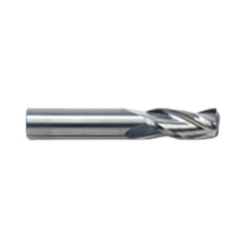 End Mill, Solid Carbide, Tialn Coated, 3-Flute, 3/16 in Shank, 9/64 in dia x 2 in lg, 1/Pack