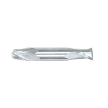Double End Mill, Solid Carbide, Tialn Coated, 2-Flute, 1/8 in Shank, 1/32 in dia x 1-1/2 in lg, 1/Pack