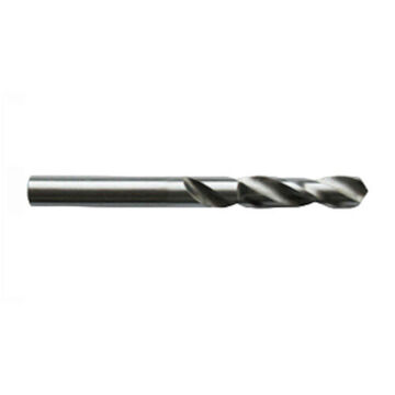 Stub Length, Screw Machine Drill, Straight, High Speed Steel, 0.1285 in dia x 1-15/16 in lg, 10/Pack
