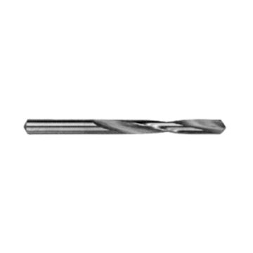 Slow Spiral Length Jobber Drill, High Speed Steel, Bright, S Size, 118 deg, 0.348 in dia x 4-7/8 in lg, 5/Pack
