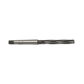 Machine Reamer, High Speed Steel, 3/8 in Size, Morse Taper Shank, Spiral Flute, #1 Point, 0.375 in dia x 146 mm lg, 1/Pack
