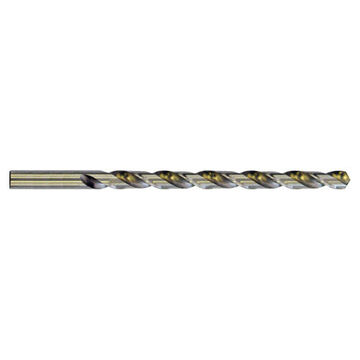 Extra Long Drill, Straight, 0.125 in dia x 6 in lg, 4 in Cut dia x 1/2 in Shank, High Speed Steel, 1/Pack