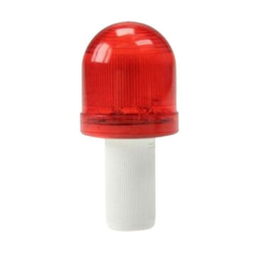 LED Cone Top Light, Molded Plastic, Red