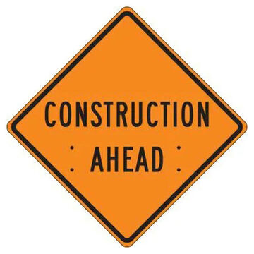 Construction Ahead Roll-up Construction Sign