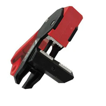 Single-Pole Circuit Breaker Lockout, 120/240 V, Red, Plastic, 9/32 in Dia
