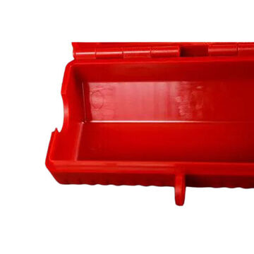 Lockout, Red, 1/4 in Dia, Plastic