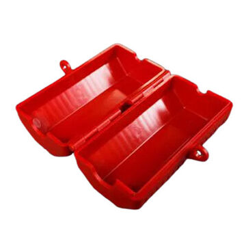 Lockout, Red, 1/4 in Dia, Plastic