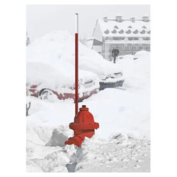 Panneau de sécurité incendie d'urgence, 48 pouce ht, rouge, polycarbonate
