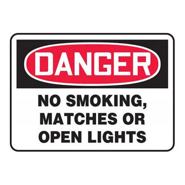 Danger Sign, 10 in ht, 14 in wd, Aluminum, Hole Mount