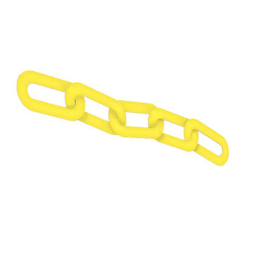 Standard Style Chain Link, Light Weight, 500 ft Olg, Polyethylene, Yellow