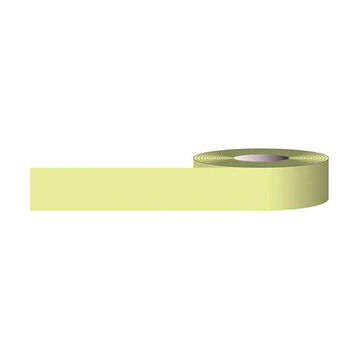 Glow-In-The-Dark Marking Tape, Green/Yellow, 2 in wd, 30 ft lg, 10 mil