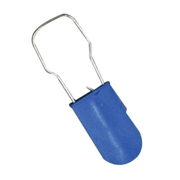 Padlock Lockout, Galvanized, Plastic, Steel, Blue