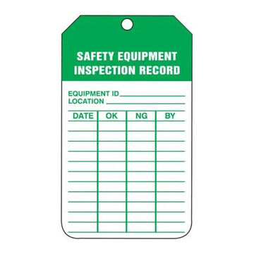 Equipment Status Safety Tag