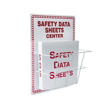 Center Kit, Safety Da Sheets Center, English, Red/yellow, 20 in ht, 15 in wd