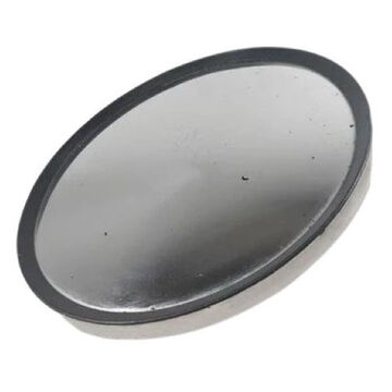 Convex Round Mirror, Stainless Steel, Center Mount