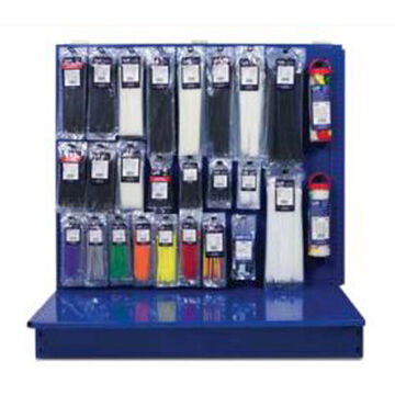 Cable Tie/Tool Accessory Display, Assortment, 4 ft wd, 4 ft ht