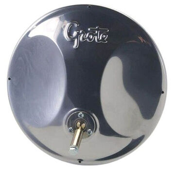 Convex Round Mirror, Stainless Steel, Bracket mount, Stainless Steel Back, Glass Lens