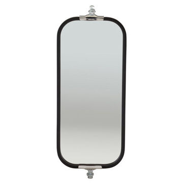Rectangular West Coast Mirror, Stainless, 93 in2 Reflective Area, 93 in2 Reflective Area, Bracket Mount, Steel Housing, Glass Lens, Stainless Steel