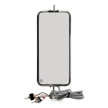 Rectangular West Coast Mirror, Stainless Steel