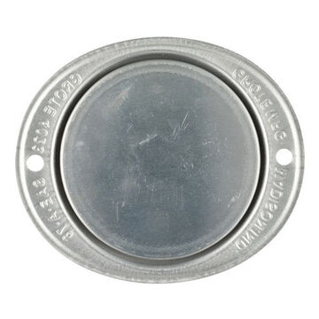 Round Reflector, Aluminum/Red, Acrylic Lens