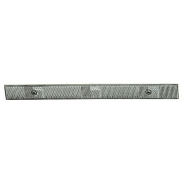 Rectangular Reflector, 12 in Strip lg, Silver, ABS/Acrylic