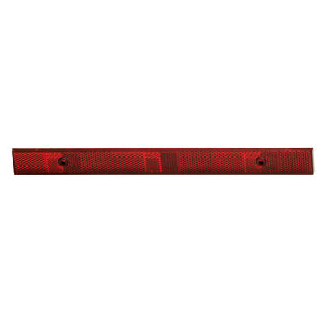Rectangular Reflector, 12 in Strip lg, Red, PMMA/ABS