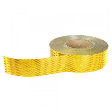 Reflective Conspicuity Tape, 150 ft Roll lg, 2 in wd, Amber