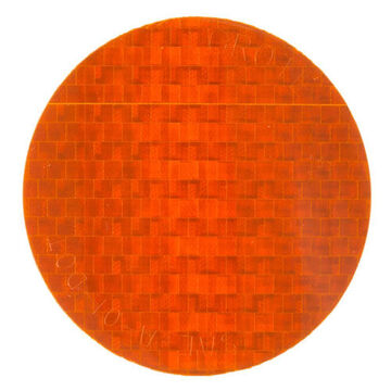 Round Tape Reflector, Amber, Acrylic Lens