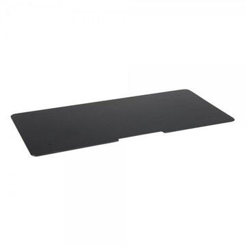 Mounting Plate, 17.75 in wd, Powder-Coated Steel, Black