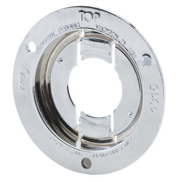 Round Theft-Resistant Mounting Flange, Screw Mount, ABS