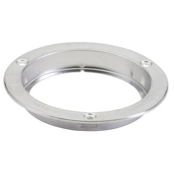 Round Theft-Resistant Mounting Flange, Screw Mount, Stainless Steel