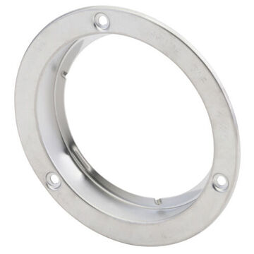 Round Theft-Resistant Mounting Flange, Screw Mount, Stainless Steel