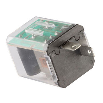 Square Flasher, 24 V, 2 to 25 A Capacity, 3-Terminal, 1-1/8 in lg, 1-1/8 in wd