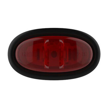 Feu de gabarit ovale, rouge, LED, montage sur trou de 0.75 pouce, polycarbonate, 0.05 A