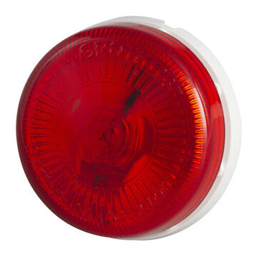 Clearance Round Marker Light, Red, Surface Mount, Polypropylene, 0.33 A