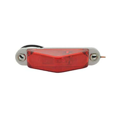 Clearance Triangular Marker Light, Red, Polycarbonate, 0.27 A
