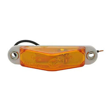 Clearance Triangular Marker Light, Amber, Polycarbonate, 0.27 A