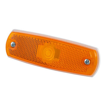 Clearance Rectangular Marker Light, Amber, Screw Mount, Polycarbonate, 0.27 A, 2-Wired
