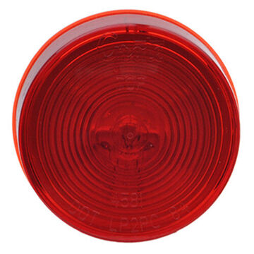 Clearance Round Marker Light, Red, Bracket Mount, Polycarbonate, 12 V, 0.33 A