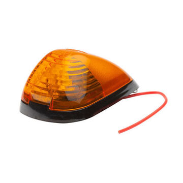 Clearance Triangular Marker Light, Amber, Screw Mount, Polycarbonate, 0.27 A