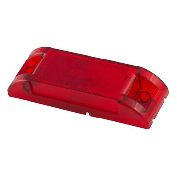 Clearance Rectangular Marker Light, Red, Screw Mount, ABS, 0.33 A
