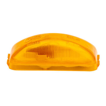 Clearance Rectangular Marker Light, Amber, Incandescent, Bracket Mount, Polycarbonate, 0.33 A