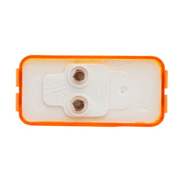 Clearance Rectangular Marker Light, Amber, Incandescent, Bracket Mount, Polycarbonate, 0.33 A