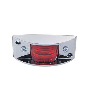 Clearance Rectangular Marker Light, Red, Screw Mount, ABS, 0.27 A