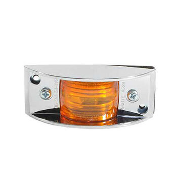 Clearance Rectangular Marker Light, Amber, Screw Mount, ABS, 0.27 A