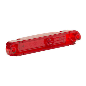 Clearance Rectangular Thin-line Marker Light, Red, LED, Surface Mount, Polycarbonate, 0.07 A